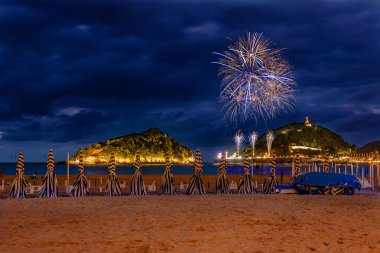 San Sebastian fireworks clipart