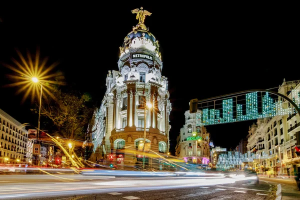 Madrid no Natal — Fotografia de Stock