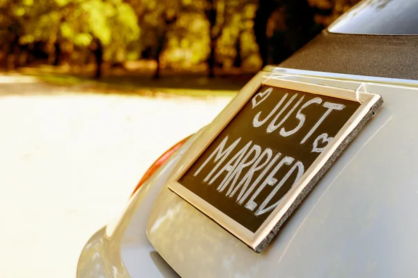 Just married — Stock Photo, Image