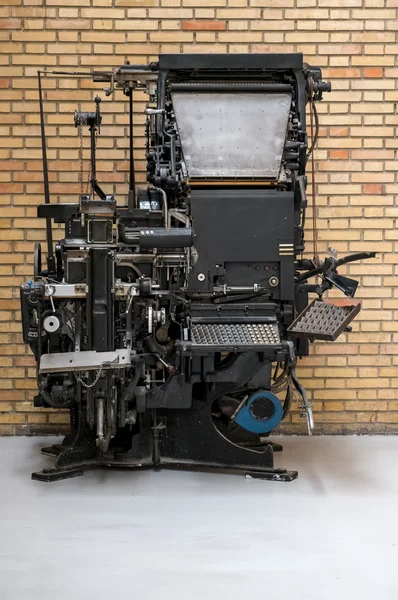 Linotype μηχανή — Φωτογραφία Αρχείου