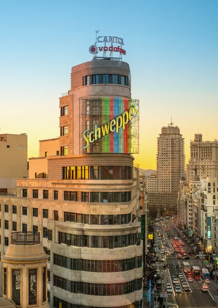 Madrid-Gran Via — Stockfoto