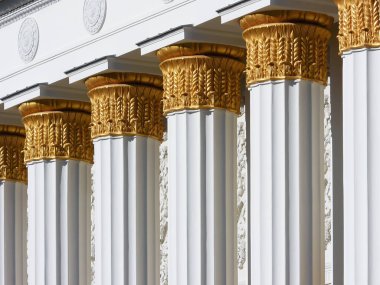 MOSCOW, Rusya - 20 SEP, 2018. VDNH, Pavilion N1 Merkez Kolonisi