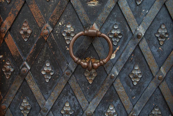 Rostfri Gammal Diamantplatta Mönster Järn Stål Metal Storm Drain Door — Stockfoto