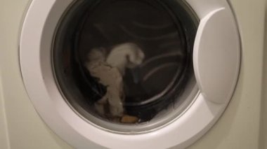 Yıkama Makinası Davulları Yıkama esnasında..