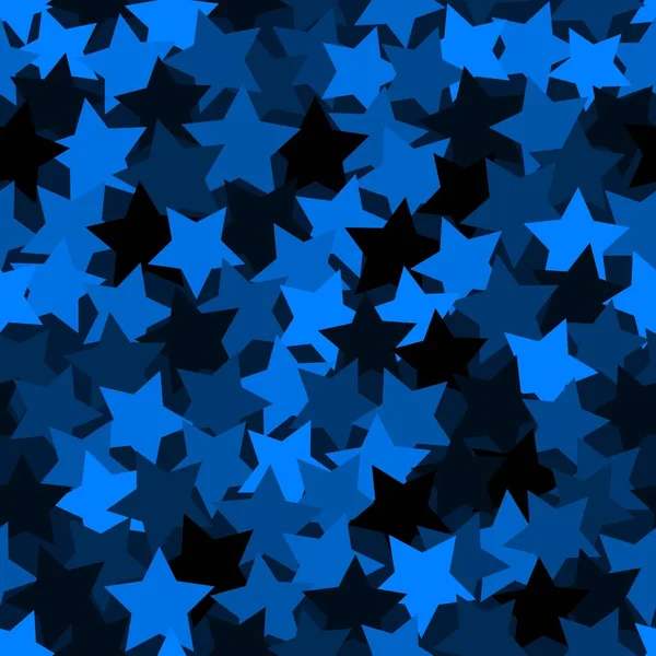 Fondo azul de diseño moderno de medio tono. Oscuro azul brillante Navidad — Vector de stock