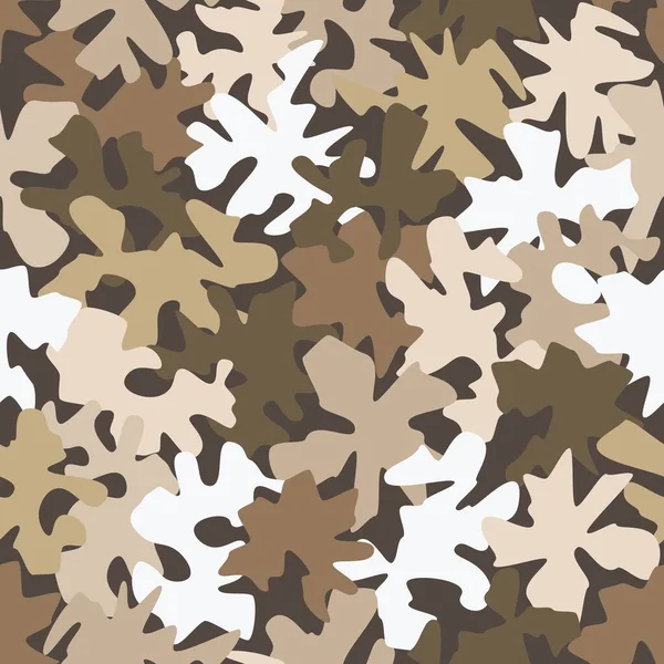 Textur Militär Camouflage nahtlose Muster. Abstrakte Armee-Vektor-Illustration — Stockvektor