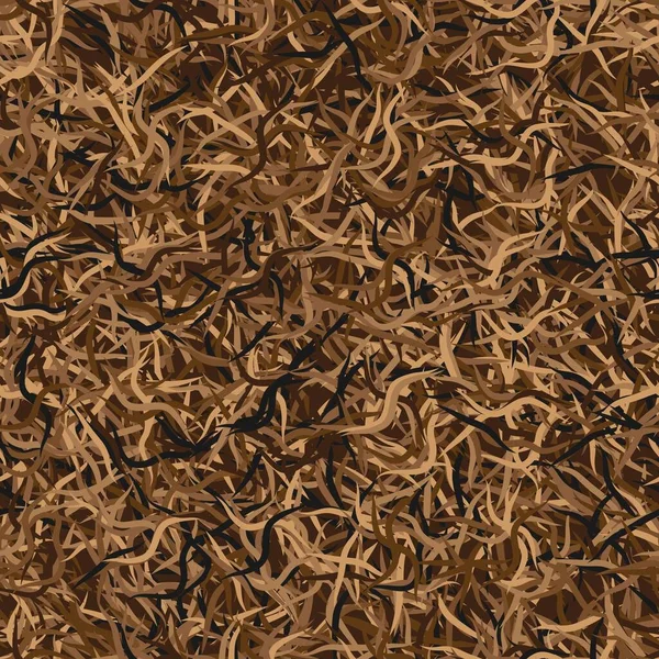 軍事迷彩シームレスパターンベクトル背景印刷。秋茶草 — ストックベクタ