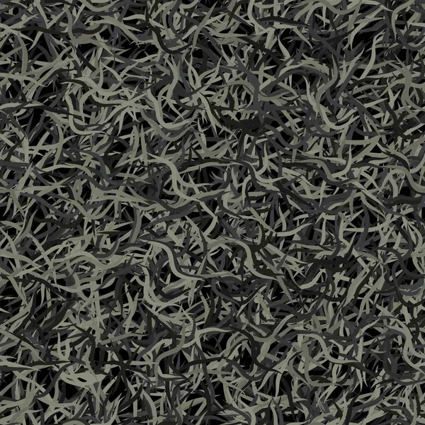 Grunge motif sans couture avec frêne gris ondulé coups de pinceau — Image vectorielle