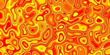 Sıvı metal veya lav yüzeyi pikselli yapıyla soyut arkaplan