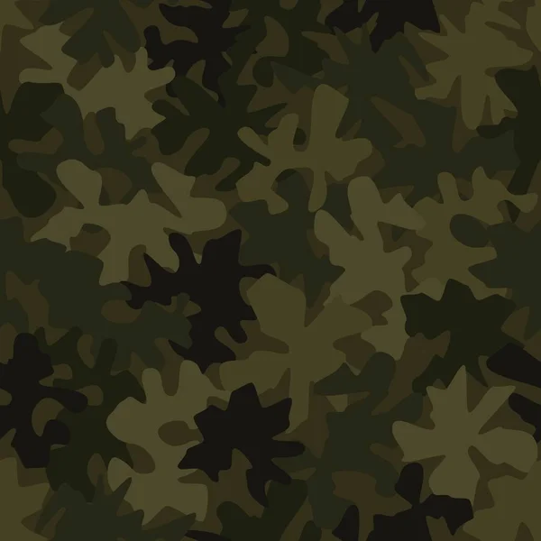 Camouflage nahtlose Muster Hintergrund Maskierung Camo wiederholen Druck — Stockvektor