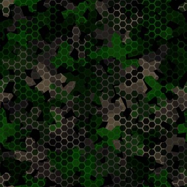 Askeri kamuflaj deseni kusursuz. Soyut ordu vektör çizimi