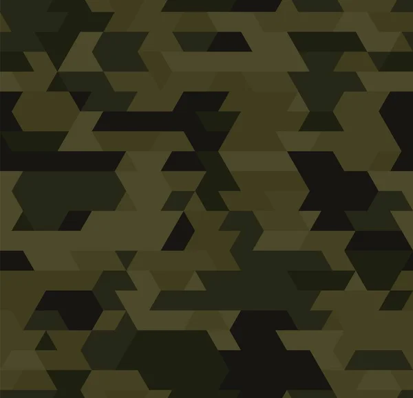 Vecteur tendance low poly motif sans couture. Camouflage fond polygonal — Image vectorielle