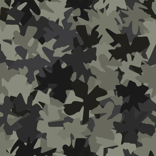 Textura padrão sem costura camuflagem militar. ilustração vetor exército abstrato — Vetor de Stock