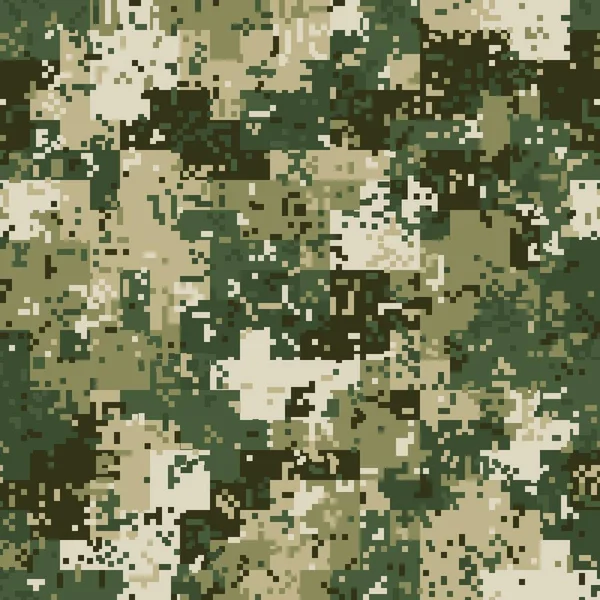 Textura padrão sem costura camuflagem militar. ilustração vetor exército abstrato — Vetor de Stock