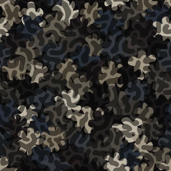 Camouflage numérique motif sans couture. Armée abstraite ou décoration de masquage de chasse — Image vectorielle