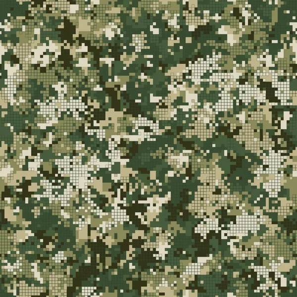 Résumé militaire ou chasse camouflage fond de motif sans couture — Image vectorielle