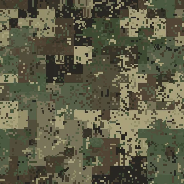 Textura padrão sem costura camuflagem militar. ilustração vetor exército abstrato — Vetor de Stock