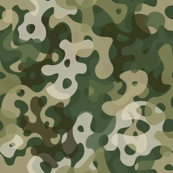 Camouflage seamless pattern background masking camo repeat print — Stock Vector