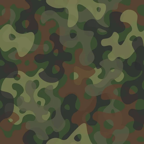 Camouflage modello senza cuciture sfondo mascheramento camo ripetizione stampa — Vettoriale Stock