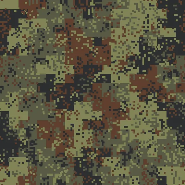 Textura camuflaj militar model fără sudură. Ilustrație vectorială a armatei abstracte — Vector de stoc