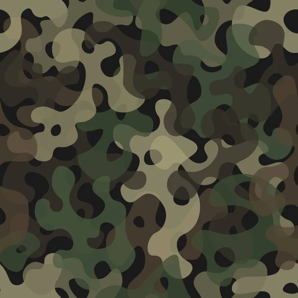 Camouflage sans couture motif fond camouflage impression répétée camouflage — Image vectorielle