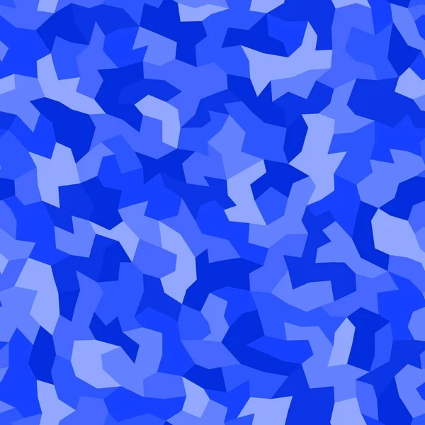 Abstrakter monochromer saphirblauer Hintergrund. Vektorpolygonales Design — Stockvektor