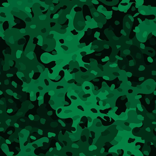Textur militär kamouflage sömlöst mönster. Armé och jaktstruktur — Stock vektor