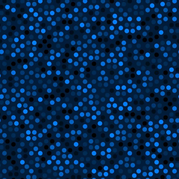 파란색 망점이 있고 격자 벡터 일러스트가 있는 바 다 없는 패턴 — 스톡 벡터