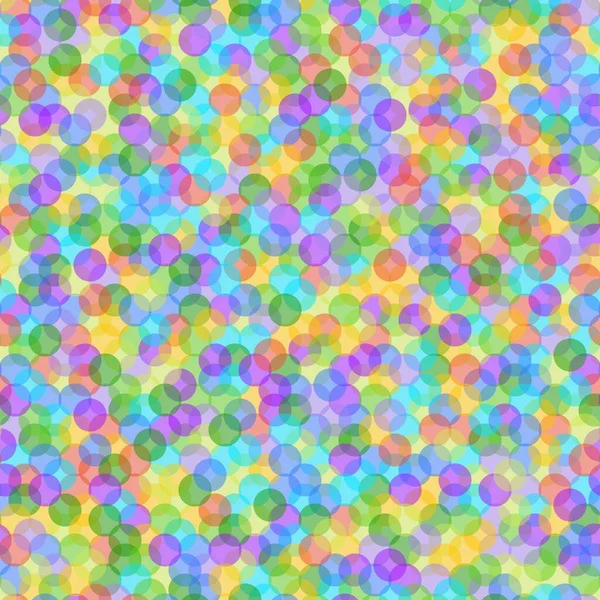 Vector abstracte regenboog gekleurde overlapping aquarel effect naadloos patroon — Stockvector