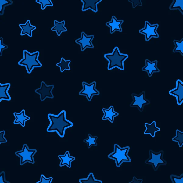 Motif graphique sans couture avec forme géométrique simple des étoiles — Image vectorielle