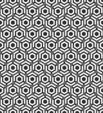 Çağdaş bal peteği geometrik deseni. Tekrarlanan altıgen süsü