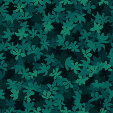 Kusursuz desen. Malakit yeşil yaprakları yerde yatıyor.