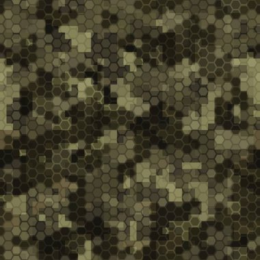 Askeri kamuflaj deseni kusursuz. Soyut ordu vektör çizimi