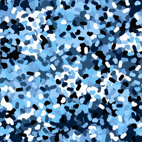 Flecktarn camouflage naadloze patroon achtergrond. Vectorillustratie. — Stockvector