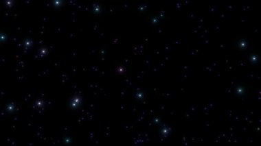 Gökyüzü yıldızları, yıldızlı gece koyu mavi arka plan, yıldızlı ışık alanı.