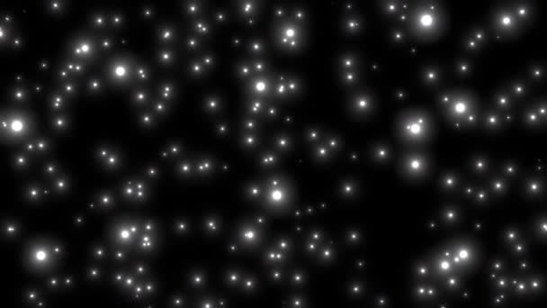 아름다운 알맹이 (Fluid Waving Colorless Particles Background 4K) — 비디오