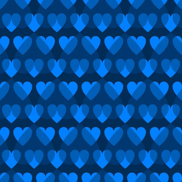 Modèle de coeur bleu mosaïque. Texture vectorielle décorative pour la Saint Valentin — Image vectorielle