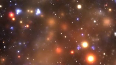 VJ Fraktal yıldızların hareket grafikleri. Disko spektrum ışıkları kaleydoskop etkisi