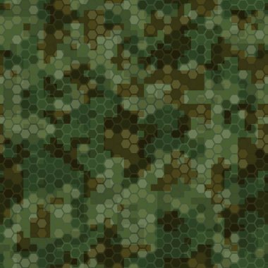 Askeri kamuflaj deseni kusursuz. Soyut ordu vektör çizimi