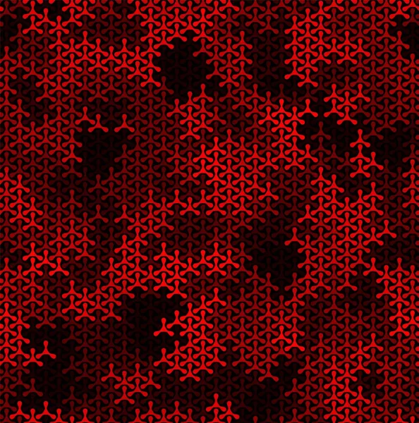 Sömlös geometrisk rubin trianglar på svart bakgrund vektor mönster — Stock vektor