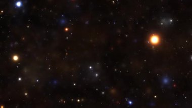 VJ Fraktal yıldızların hareket grafikleri. Disko spektrum ışıkları kaleydoskop etkisi