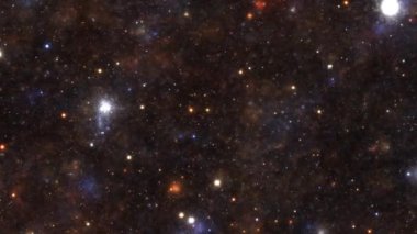 Uzay hipersıçrayışında güzel bir soyut uçuş. Uzayda yıldızlararası yolculuk