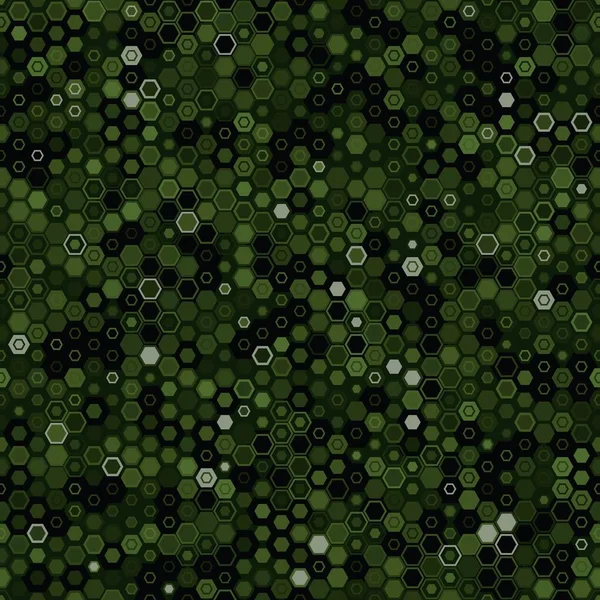 Textura militar camuflaje patrón sin costuras. Ilustración abstracta vector ejército — Vector de stock