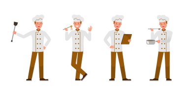 Şef karakter vektör dizaynı no 3