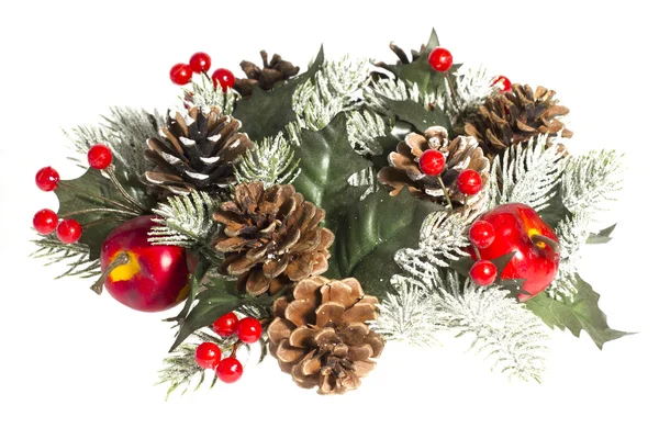 Decoraties voor Kerstmis en Nieuwjaar. Geïsoleerd. — Stockfoto