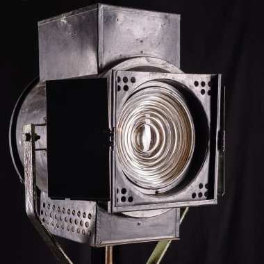 Film eski stüdyo ışık. Fresnel lens