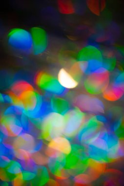 Çok renkli gökkuşağı büyük bokeh efekti arkaplanı