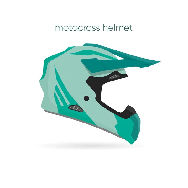 Motocross Helmet Helmet Motorcycle Style Motocross — Stock Vector