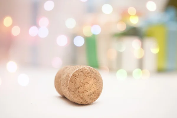 New Year's Eve champagne cork new year's 2015 — Stock Photo, Image