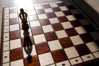 başkaları ile satranç parça arka planda Kral